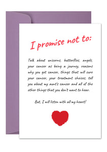 I Promise Card